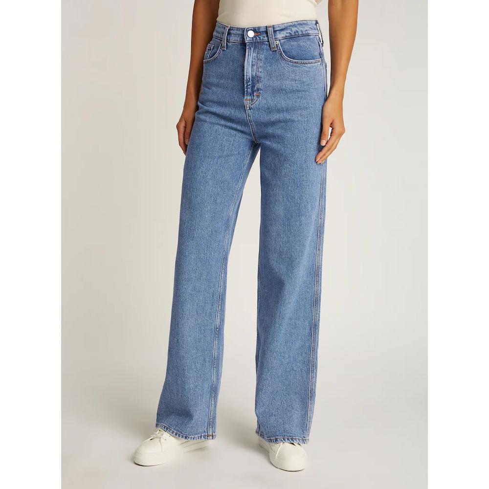 Tommy Jeans Weite Jeans »Claire High Rise« mit Logo-Badge