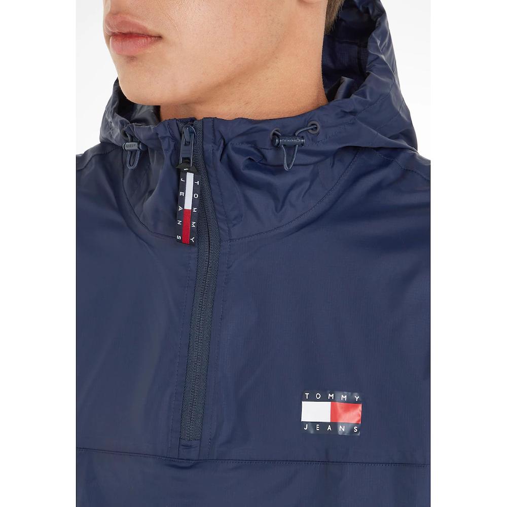 Tommy Jeans Windbreaker »TJM PCKABLE TECH CHICAGO POPOVER« Mit Kapuze Mit Kontrastfarbenen Details ▷ Für