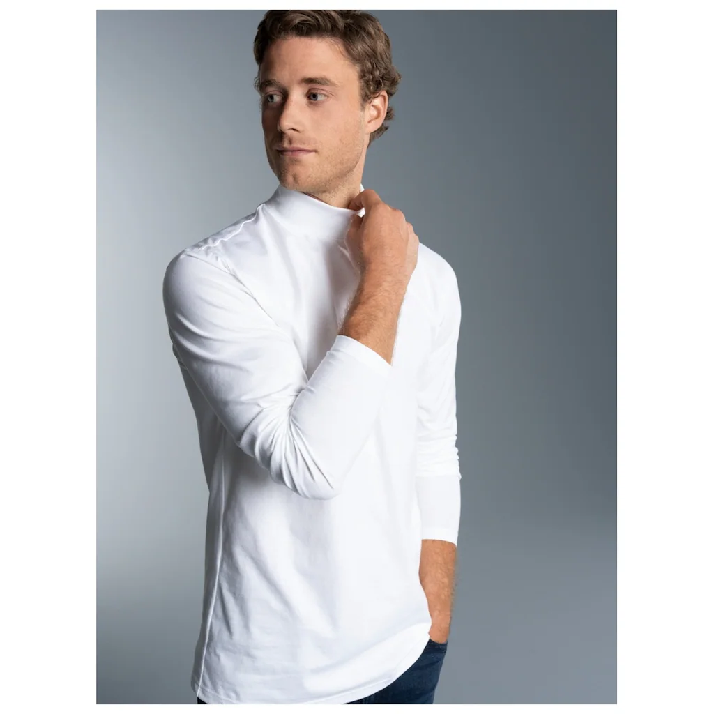 Trigema Longsleeve »TRIGEMA Langarm Shirt mit Stehkragen« (1 tlg.)