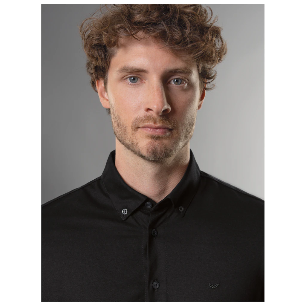 Trigema Poloshirt »TRIGEMA Business-Hemd Aus DELUXE-Single-Jersey« (1 Tlg.)
