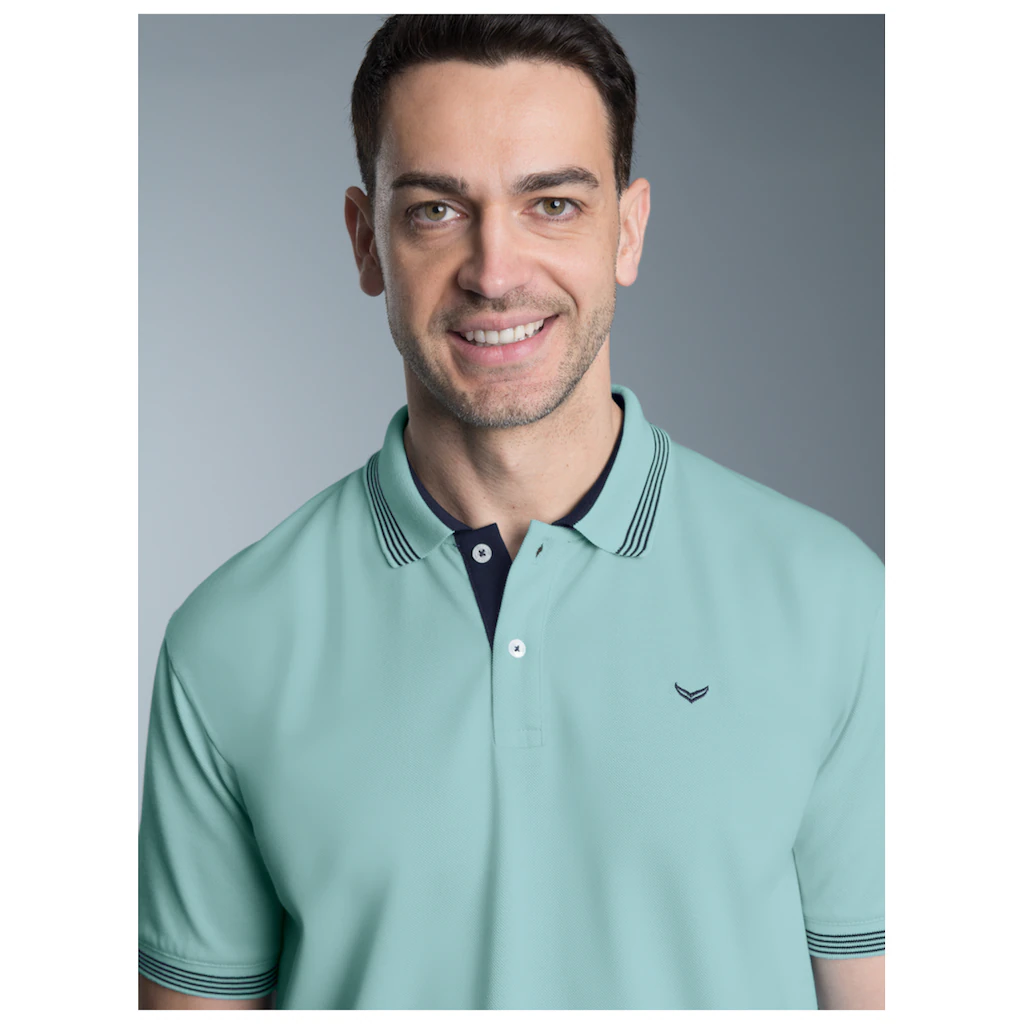 Trigema Poloshirt »TRIGEMA Poloshirt mit kontrastfarbigen Akzenten« (1 tlg.)