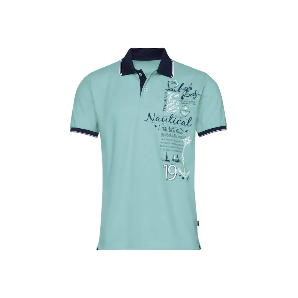 Trigema Poloshirt »TRIGEMA Poloshirt Mit Maritimem Printmotiv« (1 Tlg.)