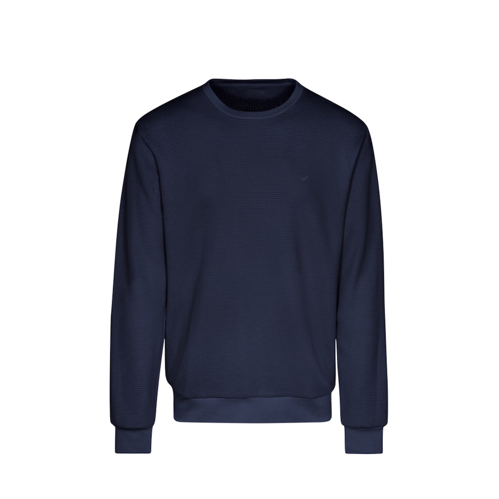 Trigema Sweatshirt »TRIGEMA Sweatshirt In Waffeloptik« ▷ Kaufen