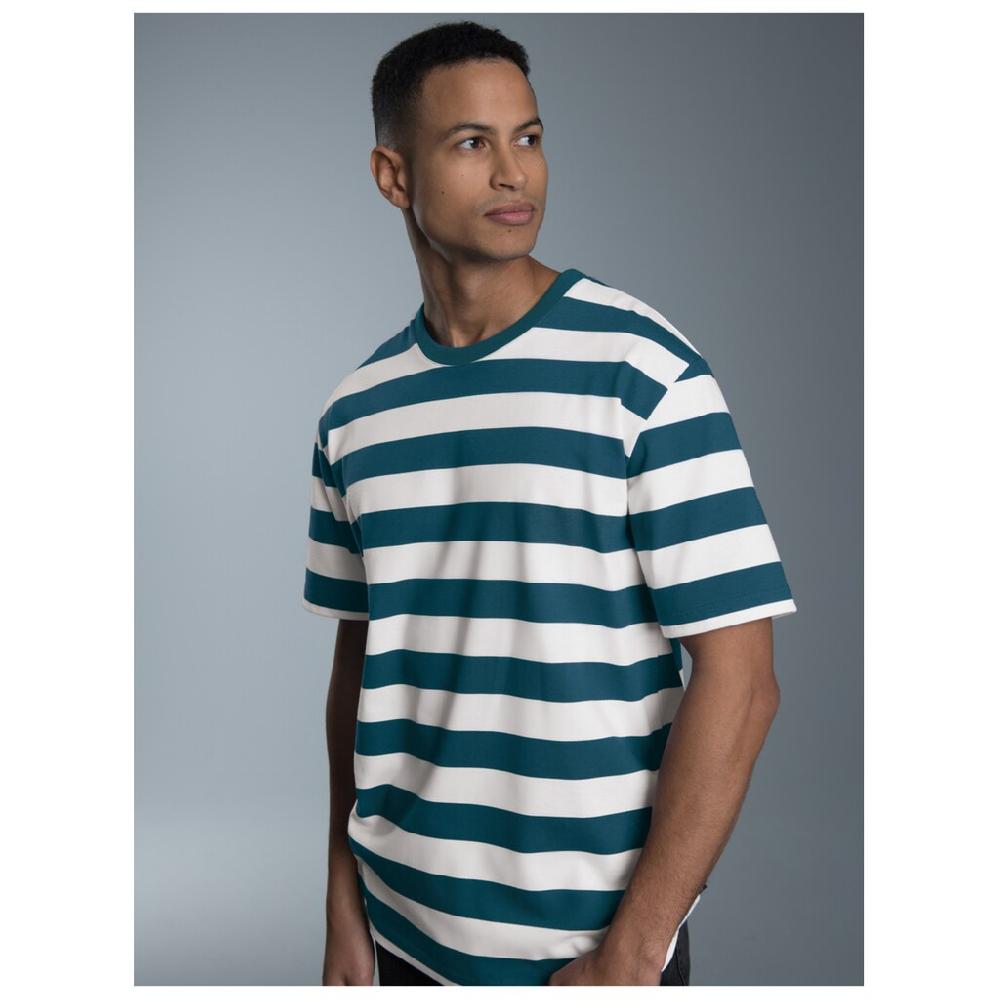 Trigema T-Shirt »TRIGEMA Heavy T-Shirt Mit Ringelmuster« (1 Tlg.)