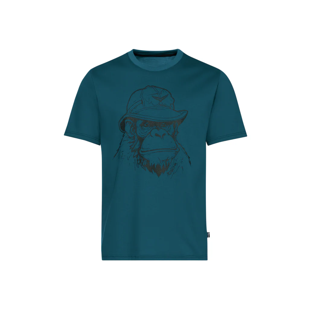 Trigema T-Shirt »TRIGEMA T-Shirt Mit Affen-Printmotiv« (1 Tlg.)