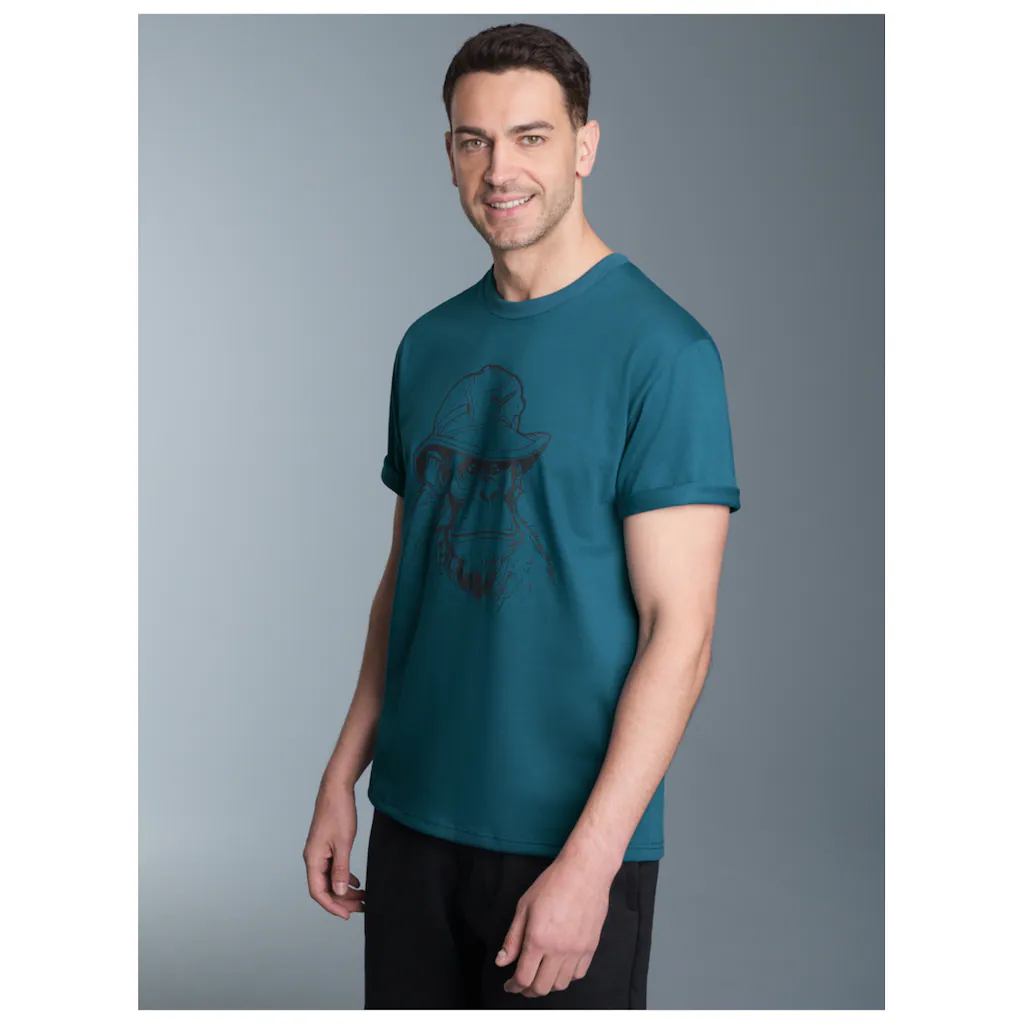 Trigema T-Shirt »TRIGEMA T-Shirt Mit Affen-Printmotiv« (1 Tlg.)