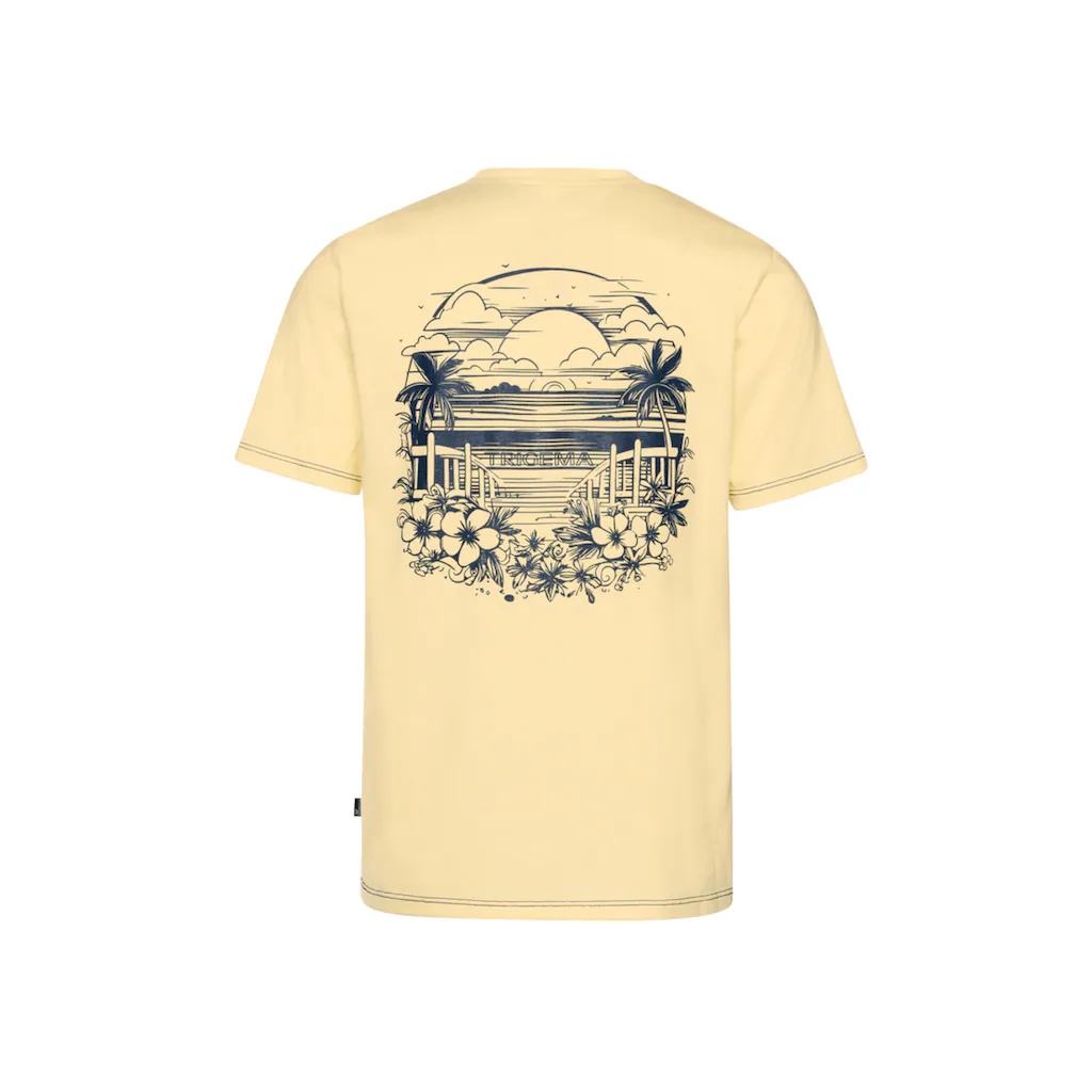 Trigema T-Shirt »TRIGEMA T-Shirt Mit Großem Backprint« (1 Tlg.)