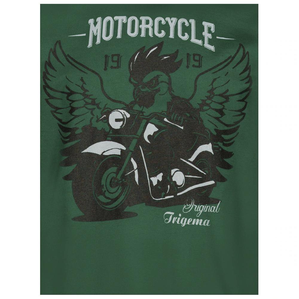 Trigema T-Shirt »TRIGEMA T-Shirt Mit Großem Motorrad-Printmotiv« (1 Tlg.)