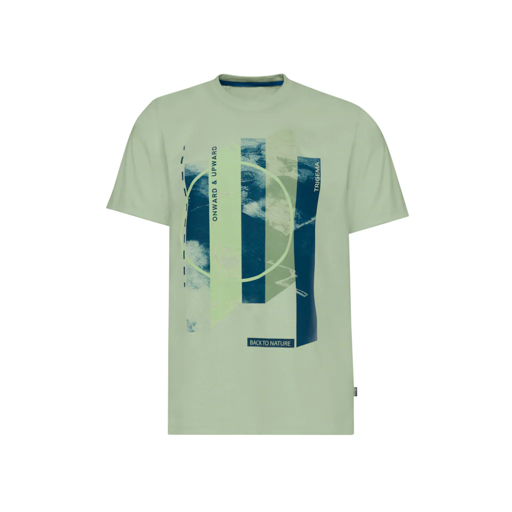 Trigema T-Shirt »TRIGEMA T-Shirt Mit Modischem Printmotiv« (1 Tlg.)