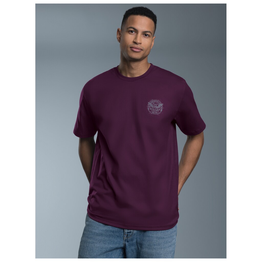 Trigema T-Shirt »TRIGEMA T-Shirt Mit Motorrad-Printmotiven« (1 Tlg.)