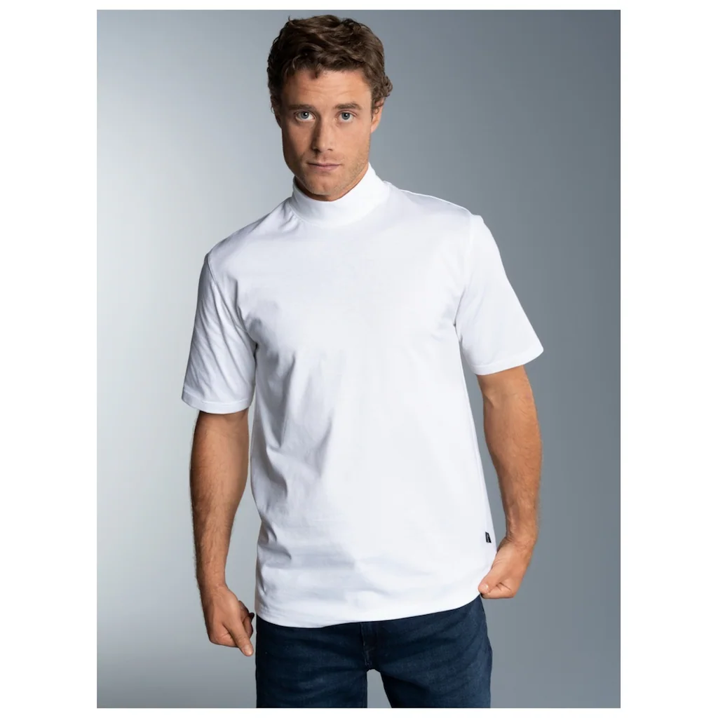 Trigema T-Shirt »TRIGEMA T-Shirt Mit Stehkragen« (1 Tlg.)