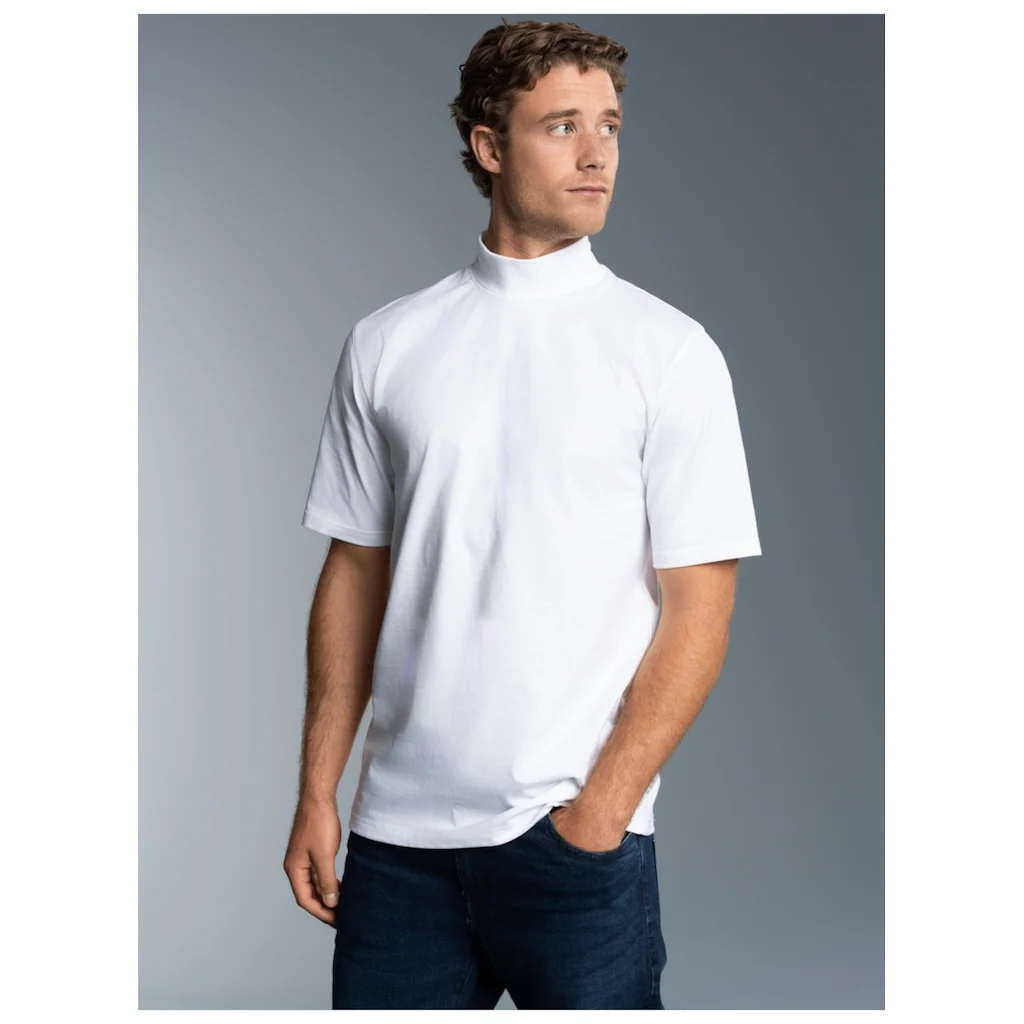 Trigema T-Shirt »TRIGEMA T-Shirt mit Stehkragen« (1 tlg.)