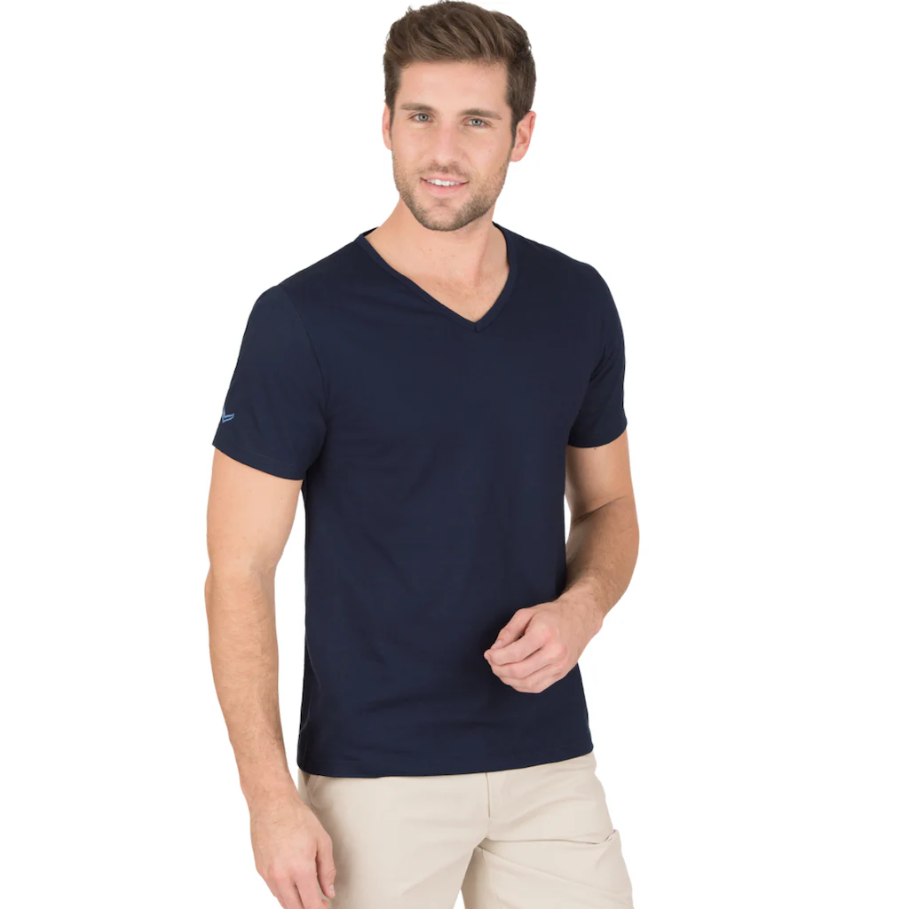 Trigema T-Shirt »TRIGEMA V-Shirt aus 100% Bio-Baumwolle (kbA)« (1 tlg.)