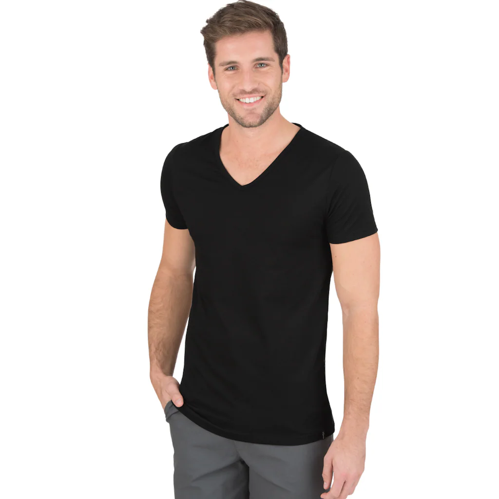 Trigema T-Shirt »TRIGEMA V-Shirt Slim Fit« (1 tlg.)