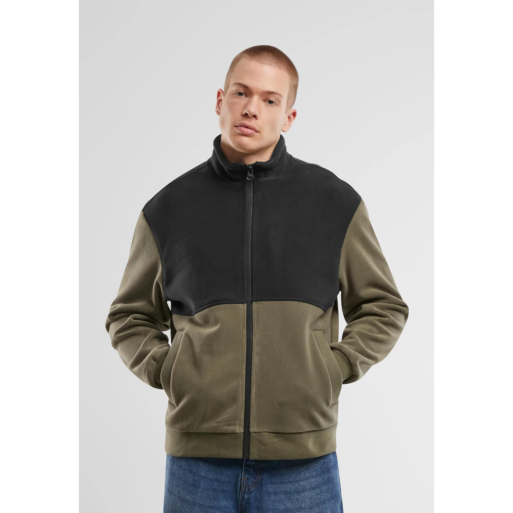 URBAN CLASSICS Allwetterjacke »Urban Classics Colour Block Polar Fleece Jacket« (1 St.) Ohne Kapuze