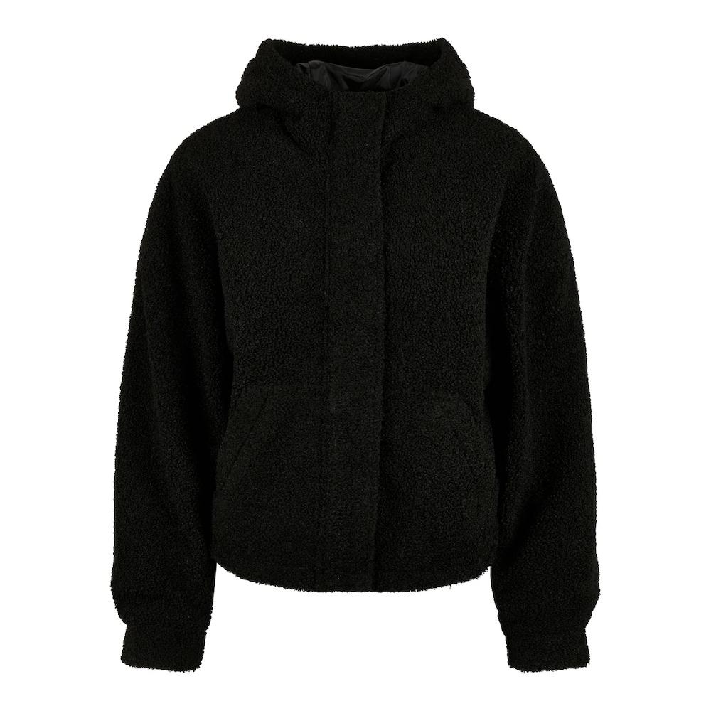 URBAN CLASSICS Allwetterjacke »Urban Classics Damen Ladies Short Sherpa Jacket« (1 St.) mit Kapuze