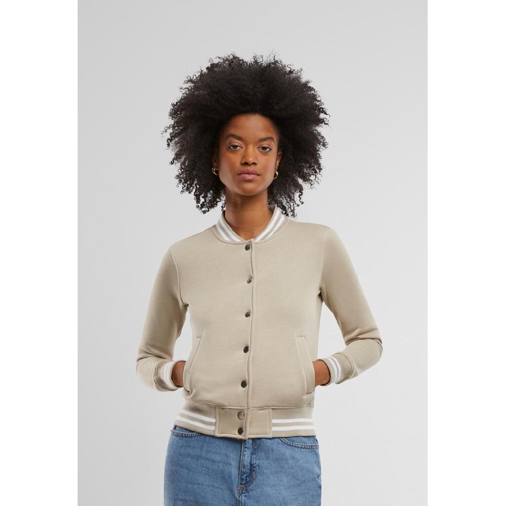 URBAN CLASSICS Anorak »Urban Classics Damen Ladies College Sweat Jacket« (1 St.) Ohne Kapuze
