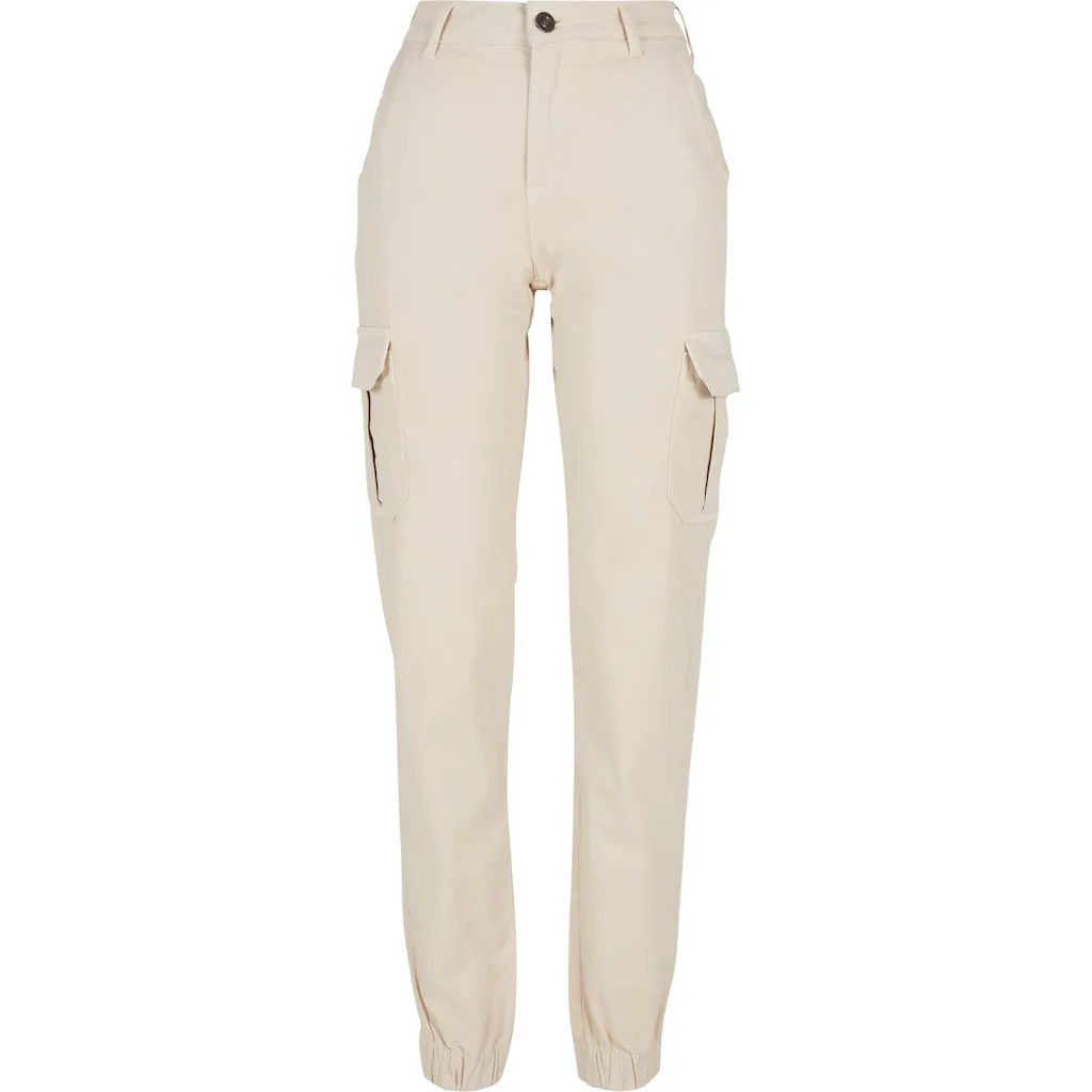 URBAN CLASSICS Cargohose »Urban Classics Damen Ladies High Waist Cargo Pants« (1 tlg.)