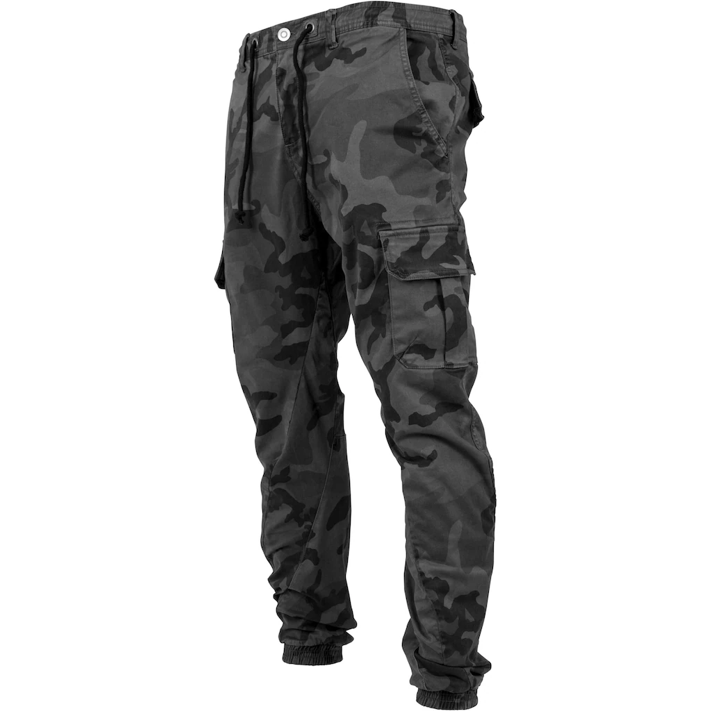 URBAN CLASSICS Cargohose »Urban Classics Herren Camo Cargo Jogging Pants« (1 Tlg.) ▷ Für