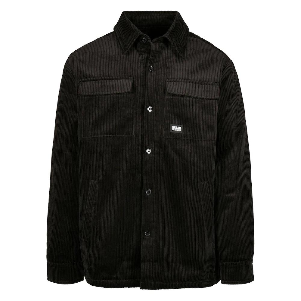 URBAN CLASSICS Cordjacke »Urban Classics Herren Corduroy Shirt Jacket« (1 St.) ohne Kapuze