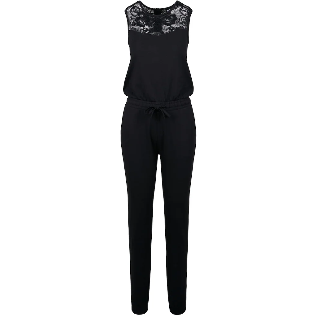 URBAN CLASSICS Jumpsuit »Urban Classics Damen Ladies Lace Block Jumpsuit« (1 tlg.)