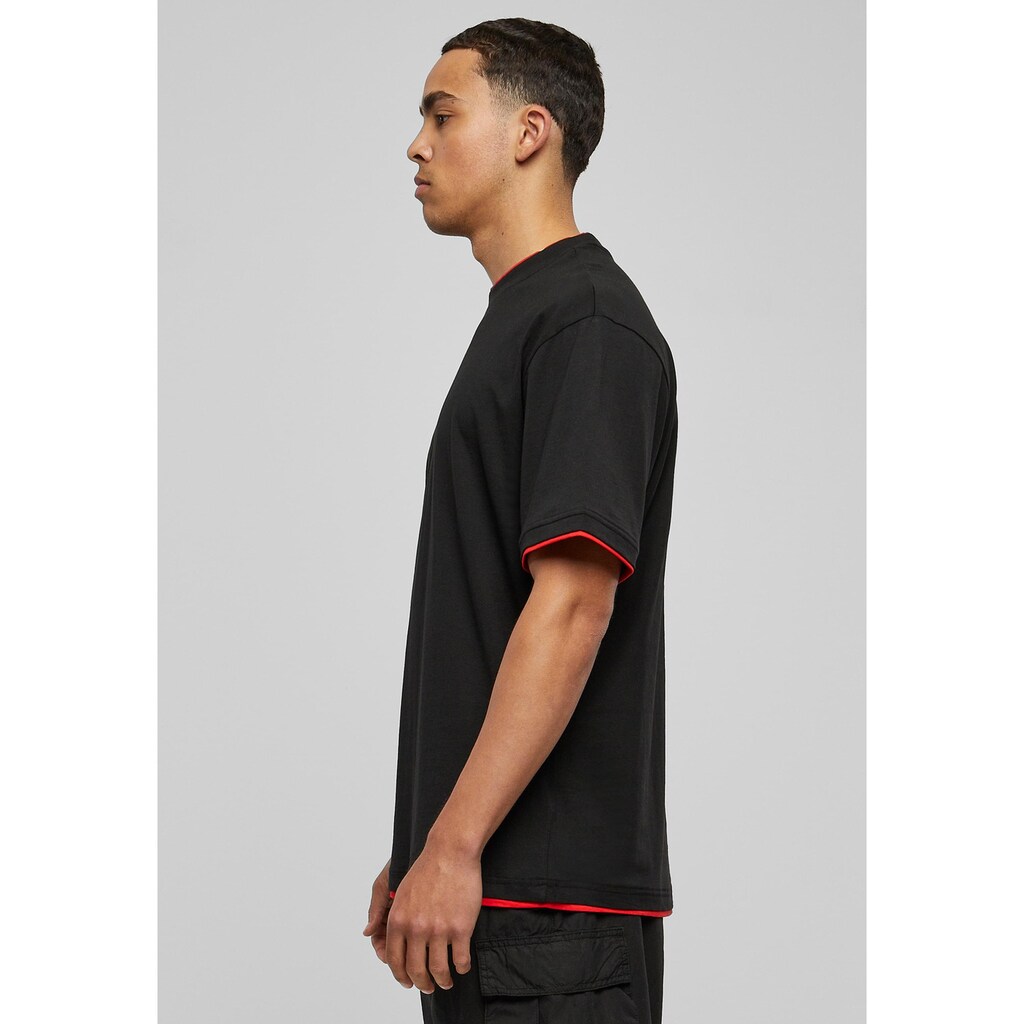 URBAN CLASSICS Kurzarmshirt »Urban Classics Herren Contrast Tall Tee« (1 Tlg.)
