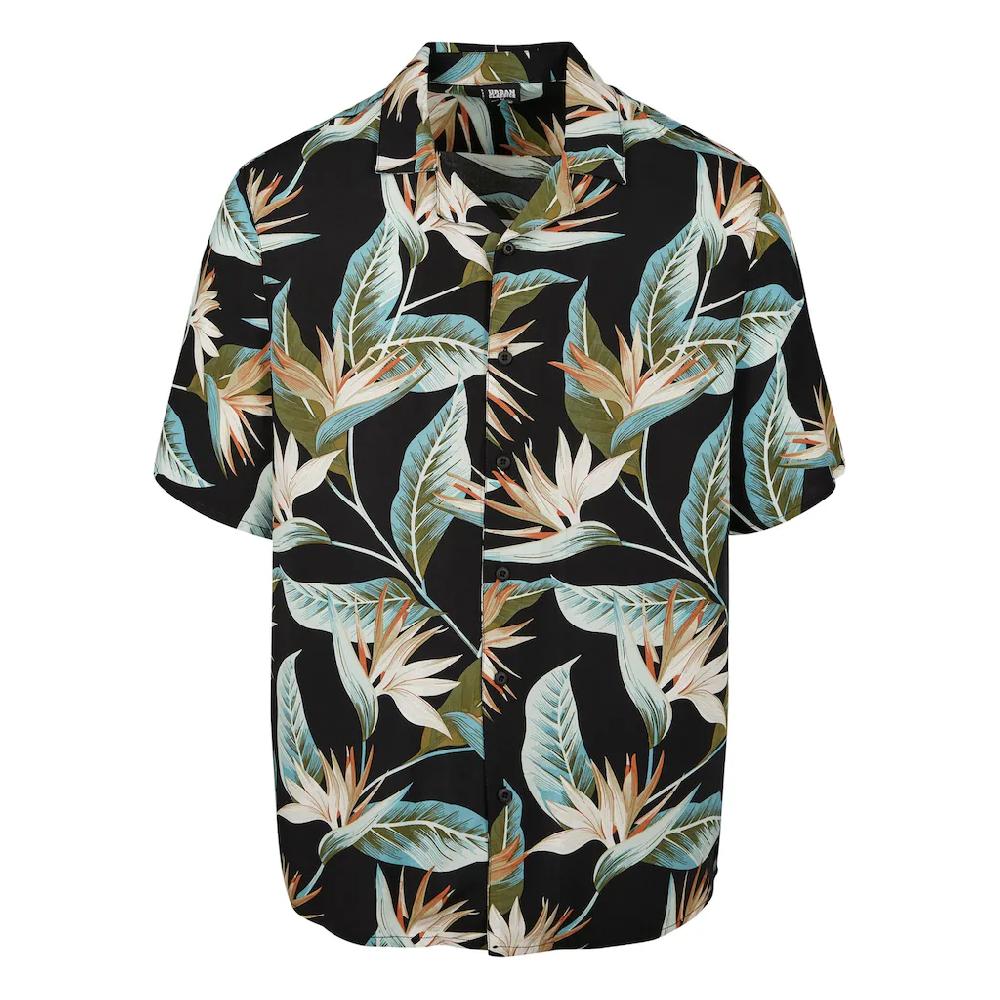 URBAN CLASSICS Langarmhemd »Urban Classics Herren Blossoms Resort Shirt« (1 tlg.) ▷ bestellen