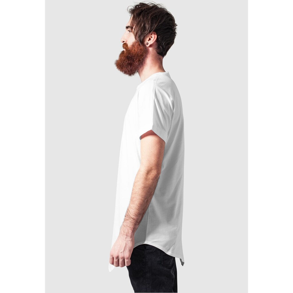 URBAN CLASSICS Langarmshirt »Urban Classics Herren Asymetric Long Tee« (1 Tlg.)