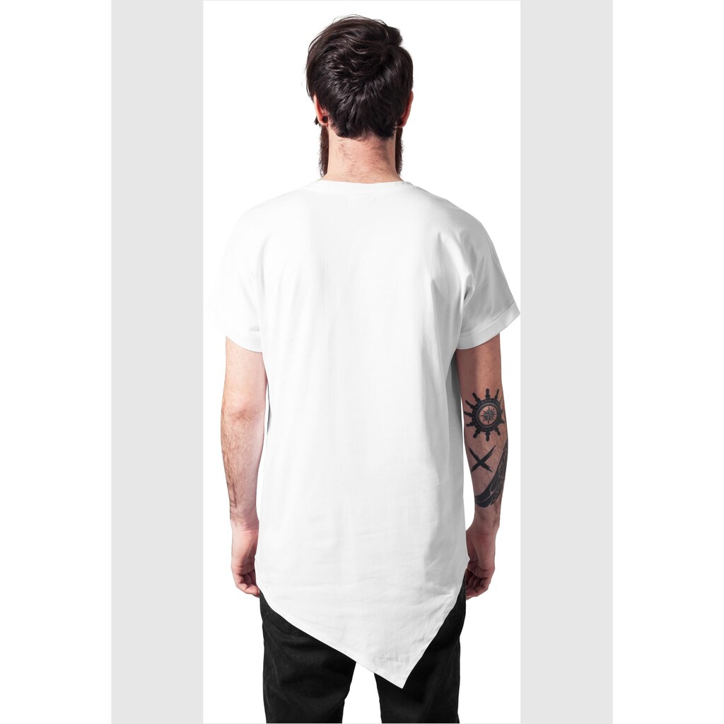 URBAN CLASSICS Langarmshirt »Urban Classics Herren Asymetric Long Tee« (1 Tlg.)
