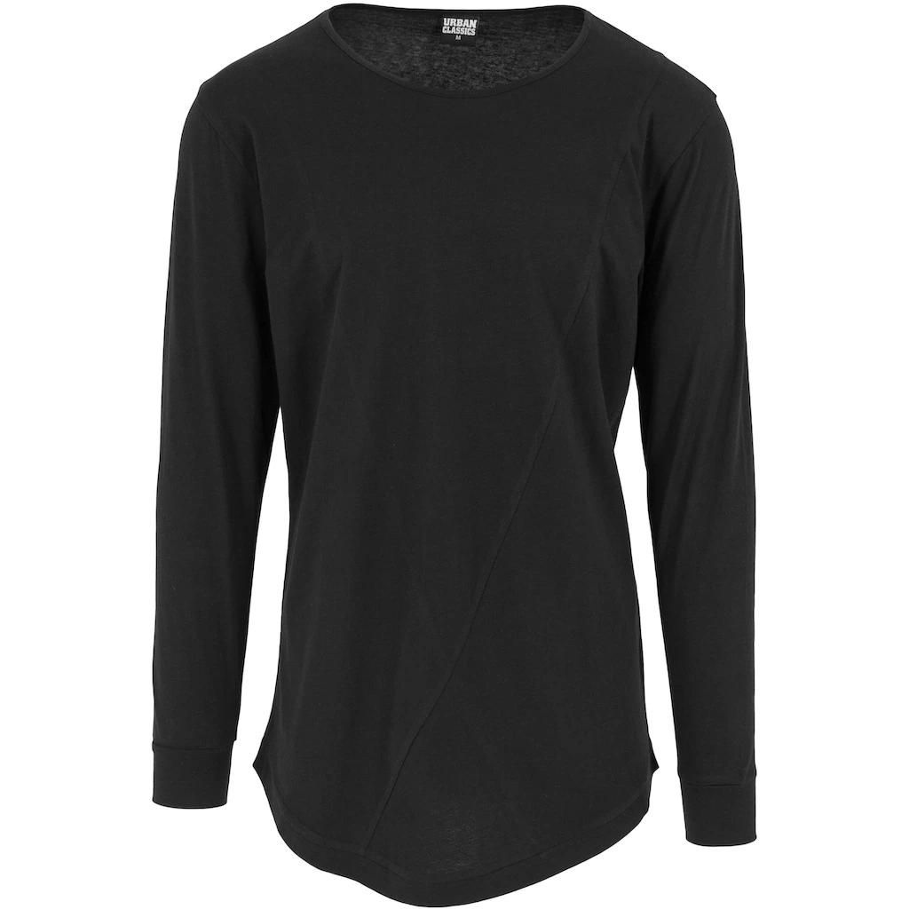 URBAN CLASSICS Langarmshirt »Urban Classics Herren Long Shaped Fashion L/S Tee« (1 tlg.)