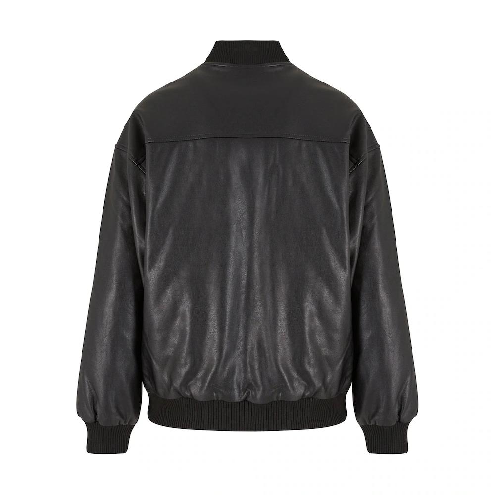 URBAN CLASSICS Lederjacke »Urban Classics Ladies Synthetic Leather Bomber Jacket« (1 St.) Ohne Kapuze