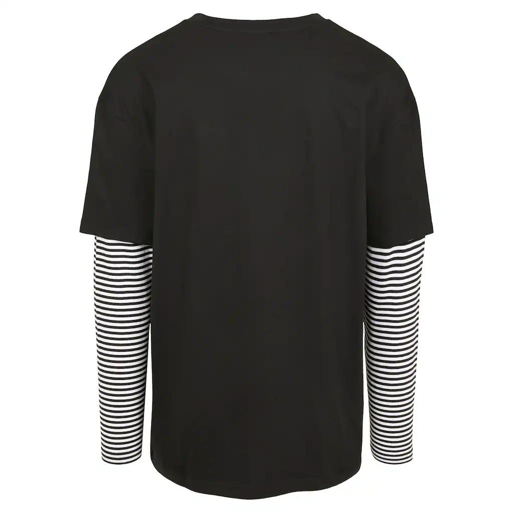 URBAN CLASSICS Longsleeve »Urban Classics Herren Oversized Double Layer Striped LS Tee« (1 Tlg.)