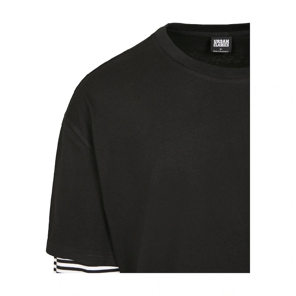 URBAN CLASSICS Longsleeve »Urban Classics Herren Oversized Double Layer Striped LS Tee« (1 Tlg.)