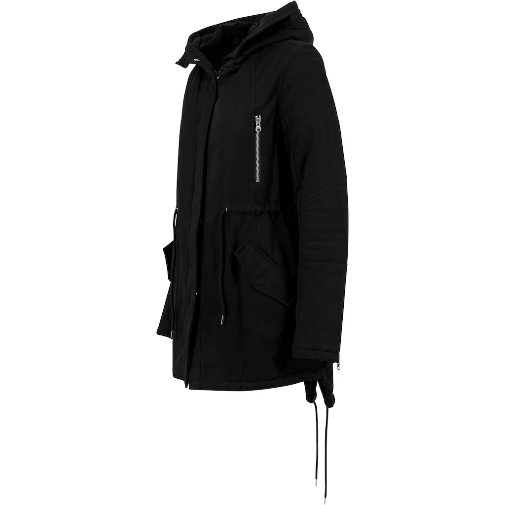 URBAN CLASSICS Parka »Urban Classics Damen Ladies Sherpa Lined Cotton Parka« (1 St.) Mit Kapuze