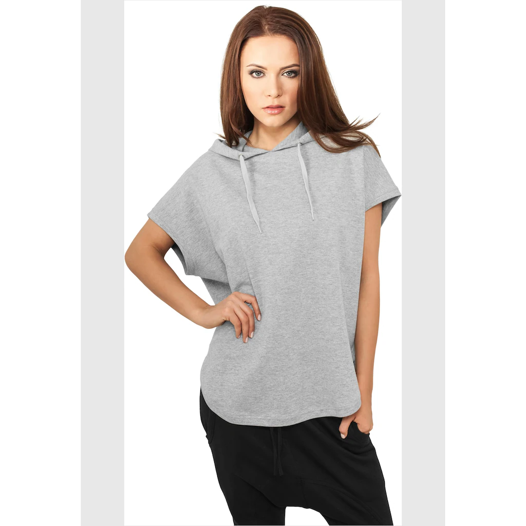 URBAN CLASSICS Rundhalspullover »Urban Classics Damen Ladies Sleeveless Terry Hoody« (1 Tlg.)