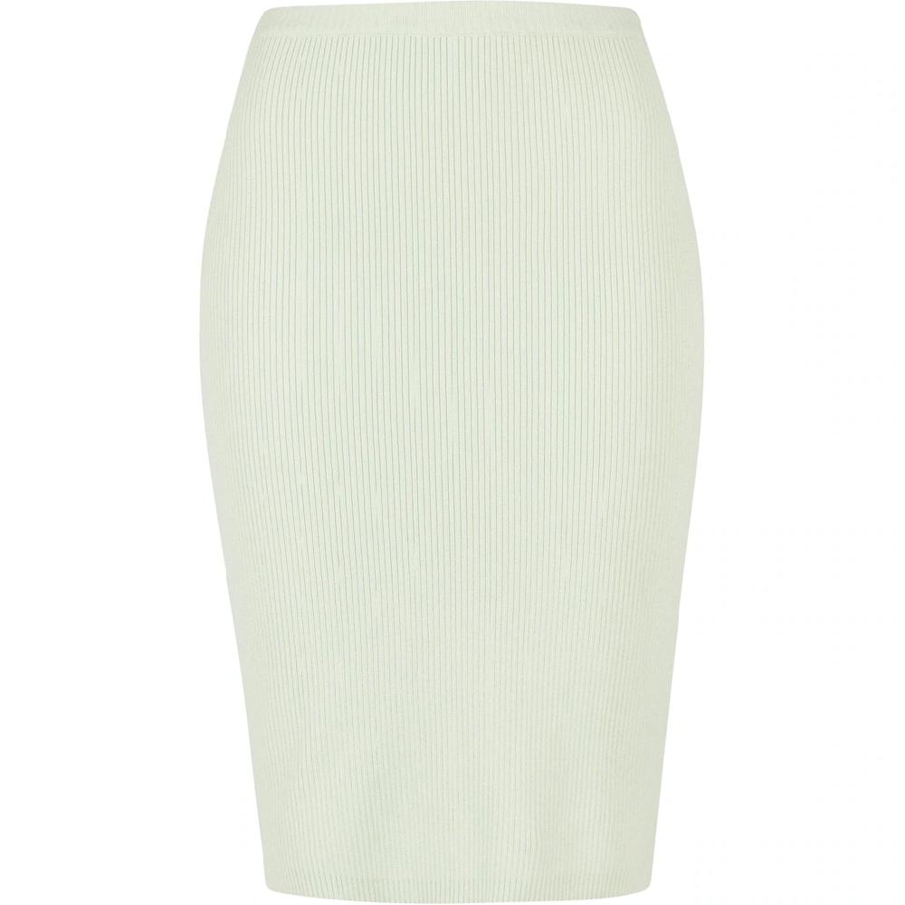 URBAN CLASSICS Sommerrock »Urban Classics Damen Ladies Rib Knit Midi Skirt« (1 tlg.)