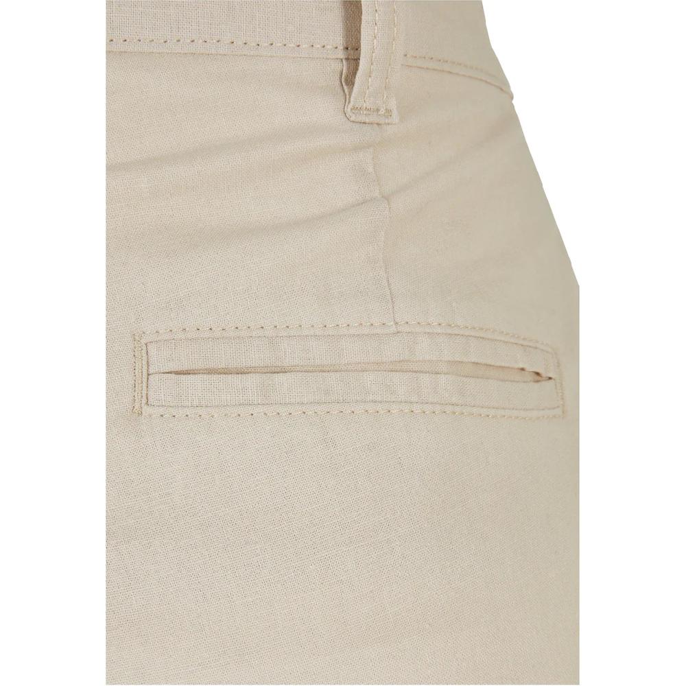 URBAN CLASSICS Stoffhose »Urban Classics Damen Ladies High Linen Mixed Wide Leg Pants« (1 Tlg.)