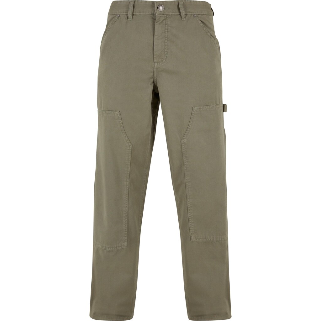 URBAN CLASSICS Stoffhose »Urban Classics Herren Twill Double Knee Pants« (1 tlg.) ▷ für