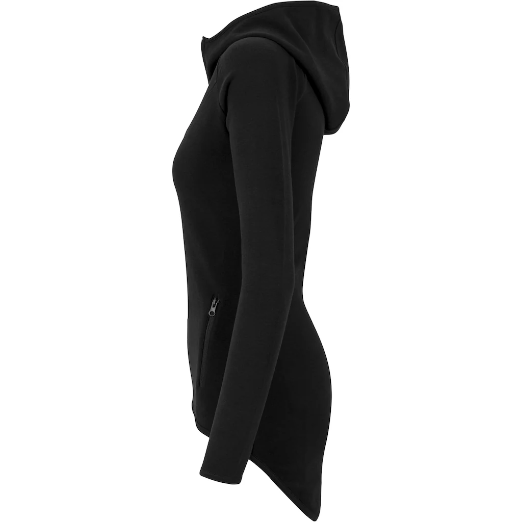 URBAN CLASSICS Sweatjacke »Urban Classics Damen Ladies Athletic Interlock Zip Hoody«