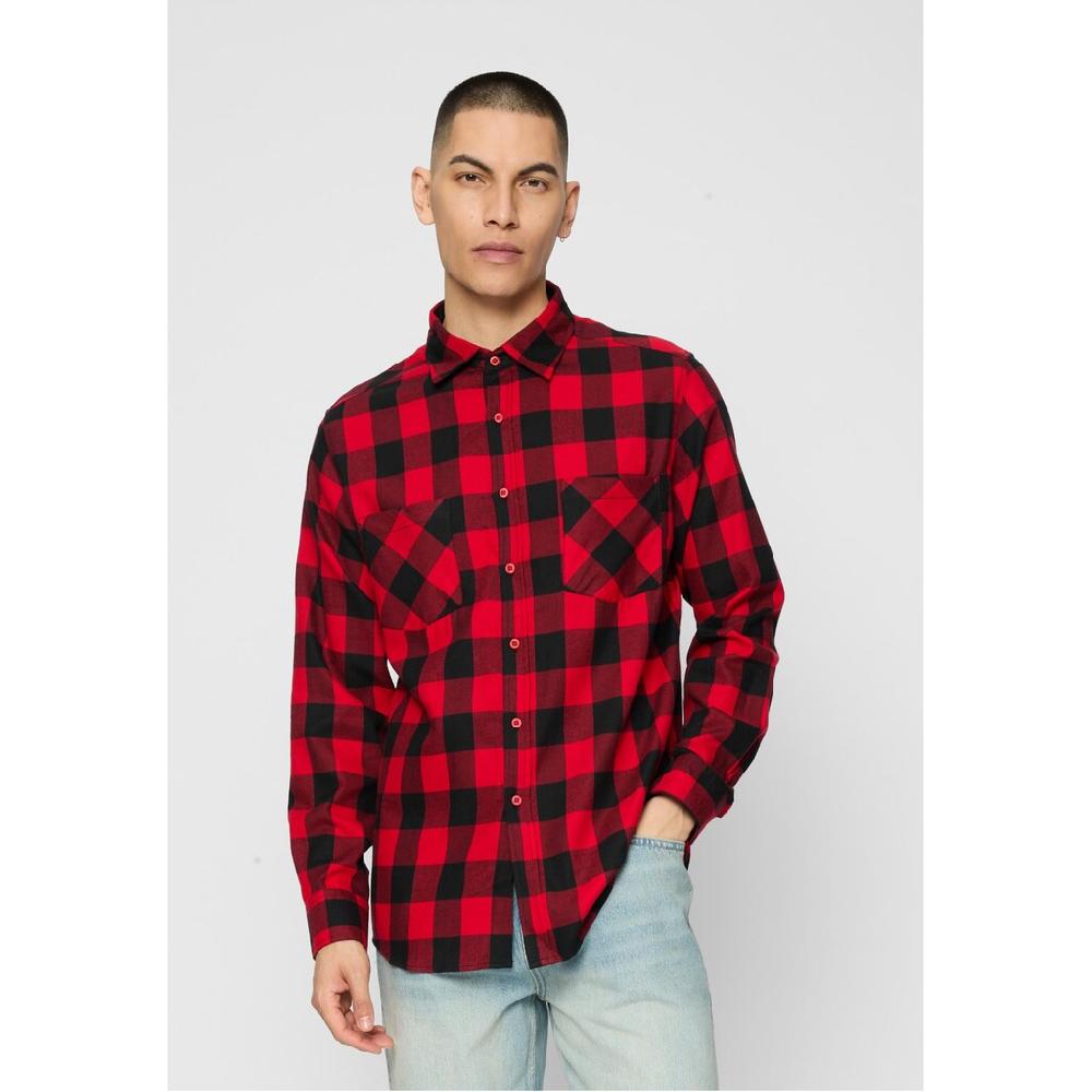 URBAN CLASSICS T-Shirt »Urban Classics Herren Checked Flanell Shirt« (1 Tlg.)