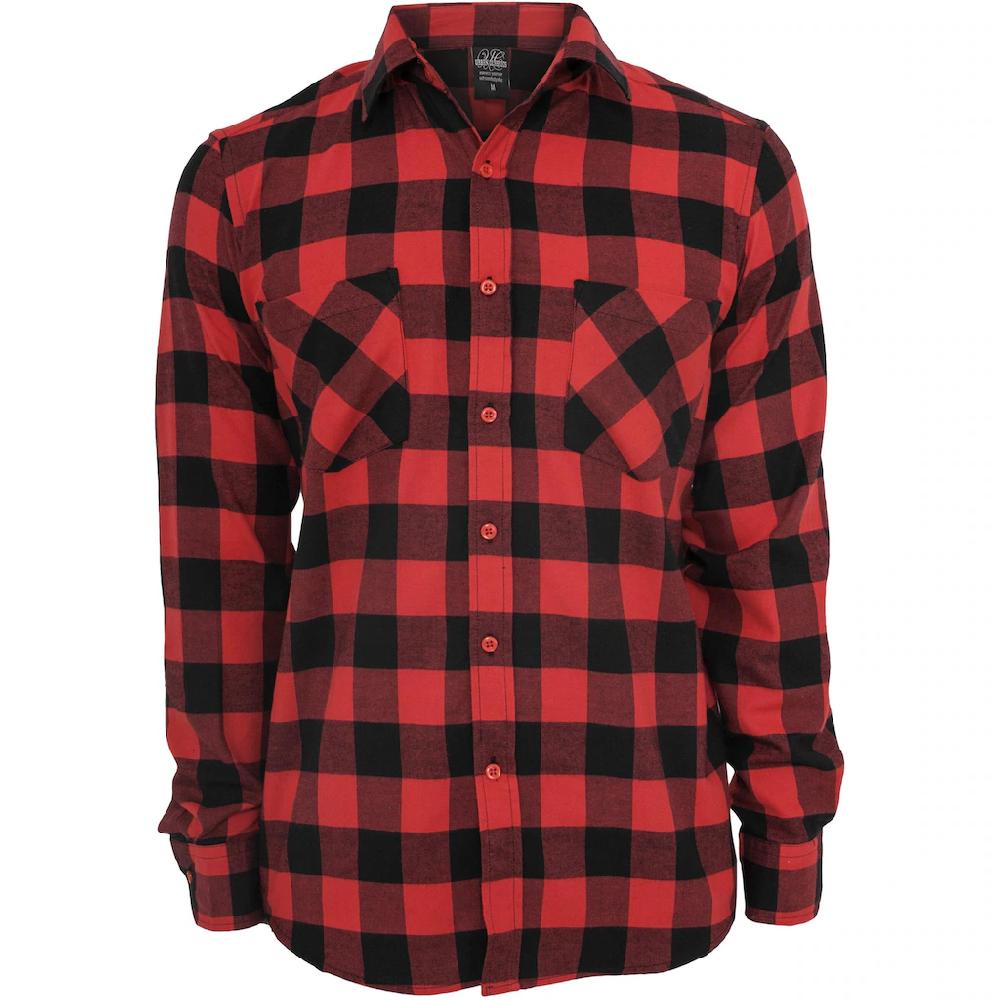 URBAN CLASSICS T-Shirt »Urban Classics Herren Checked Flanell Shirt« (1 tlg.)