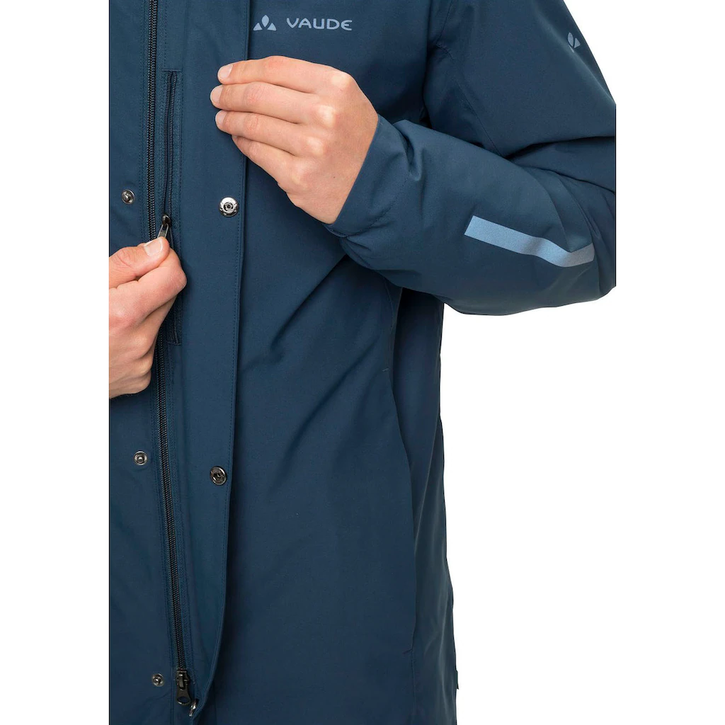 VAUDE Funktionsparka »MENS CYCLIST PADDED PARKA« (1 St.) Mit Kapuze
