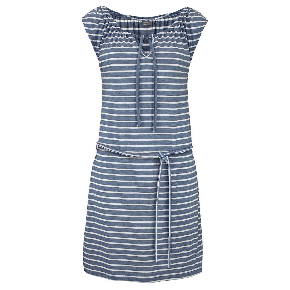 Venice Beach Jerseykleid (mit Bindegürtel) und Streifenprint sportliches Sommerkleid Strandkleid