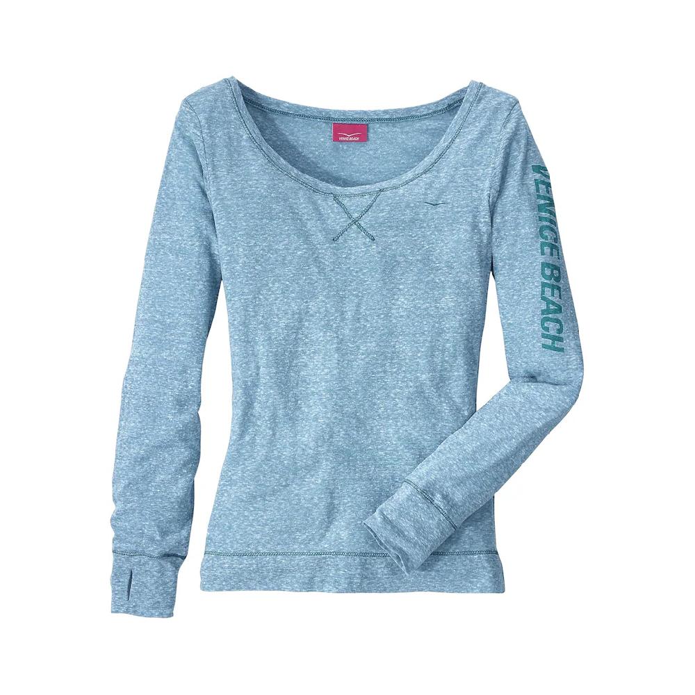 Venice Beach Langarmshirt Mit Sportlichem Logoprint Sportlich-casual
