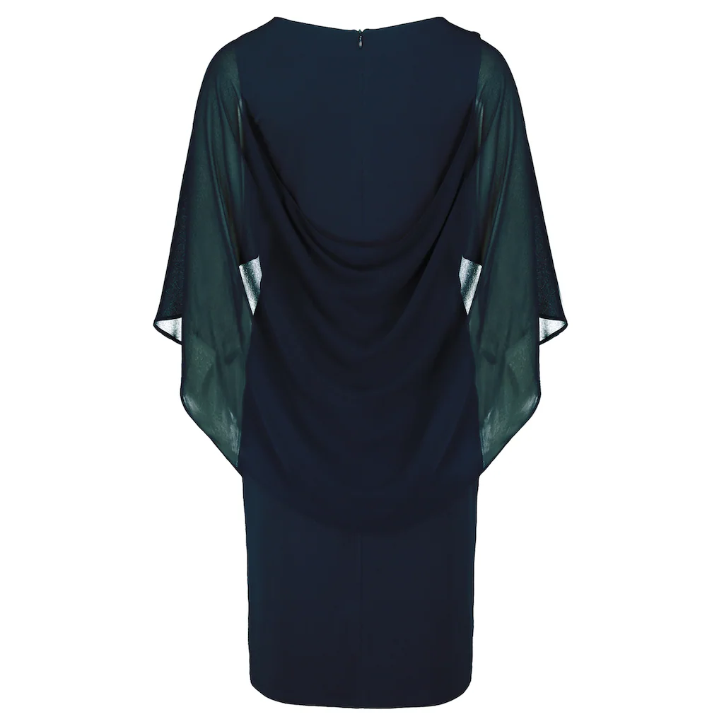 Vera Mont Cocktailkleid »Vera Mont Cocktailkleid Mit Raffung« Materialmix