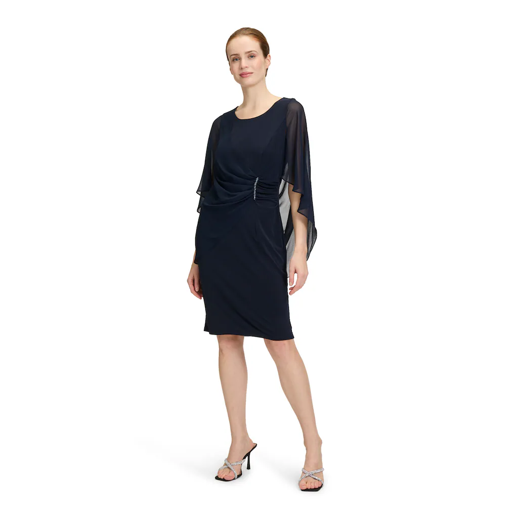 Vera Mont Cocktailkleid »Vera Mont Cocktailkleid Mit Raffung« Materialmix