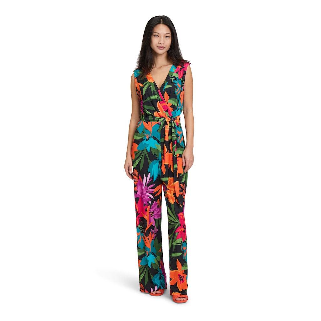 Vera Mont Overall »Vera Mont Jumpsuit mit Bindegürtel« (1 tlg.) Druck