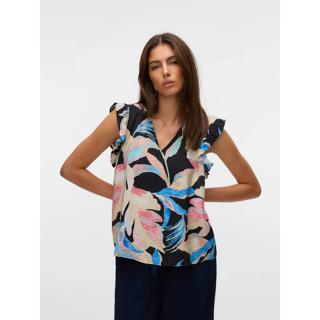 Vero Moda Blusentop »VMJOSIE SL V-NECK TOP WVN GA«