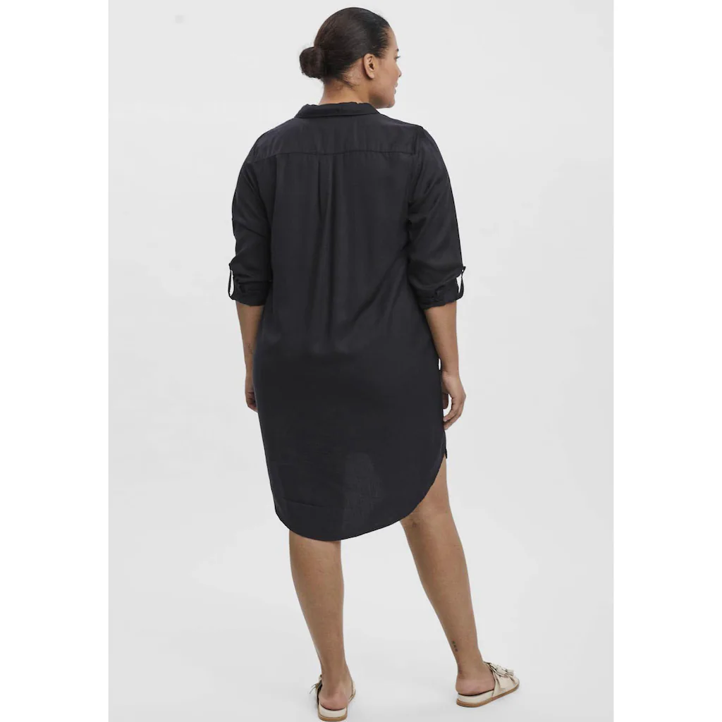Vero Moda Curve Jeanskleid »VMSILA LS SHORT DRESS MIX GA CURVE NOOS«