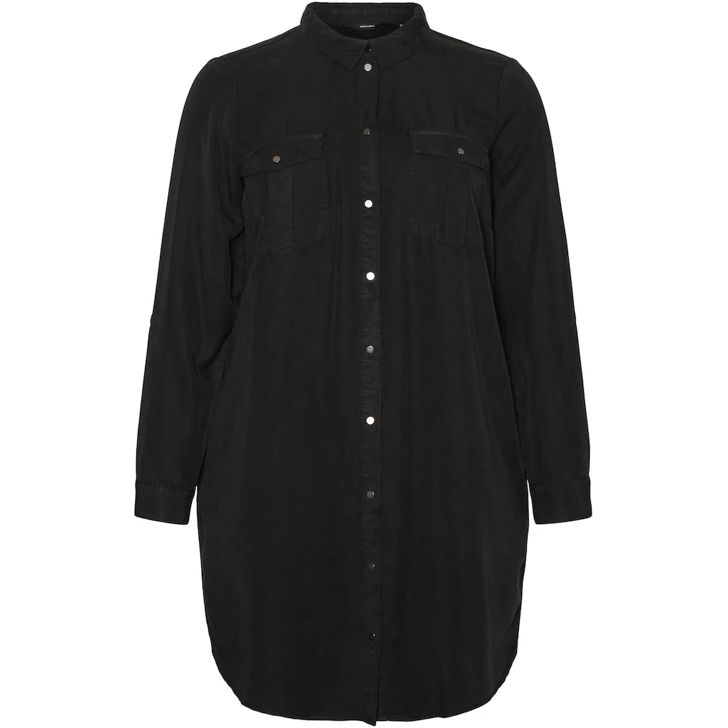Vero Moda Curve Jeanskleid »VMSILA LS SHORT DRESS MIX GA CURVE NOOS«